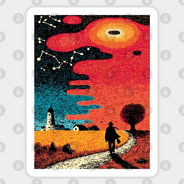 Finding the Way | Lighthouse of Spiritual Guidance Sticker by TuncGK